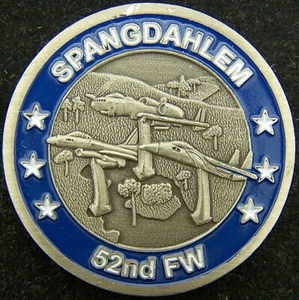 Moneda Desafío 52ª Ala de Lucha Spangdahlem Alemania - Imagen 1 de 2