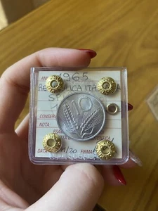 Italian Republic 10 Lire Spikes 1965 Sealed FDC Subalpina - Picture 1 of 3