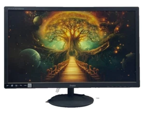 IIYAMA E483HS-B3 24" PC BLACK MONITOR SCREEN FULL HD 1920 X 1080 HDMI #G10 - Picture 1 of 6