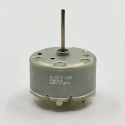 Mabuchi RF-500TB-12560 DC 6V-12V Micro Mini 32mm Round Electric Motor Long Shaft - Image 1 of 4
