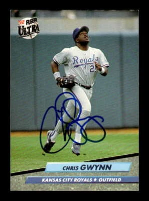 1992 Fleer Ultra 371 Chris Gwynn signed auto autograph  BXCP10 - Image 1 of 2