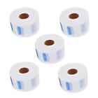 5 Rolls Professional Barber Disposable Neck Ruffle Paper Strip Tissue Set