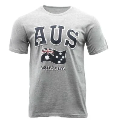 Adult T Shirt Australian Australia Day Souvenir Gift 100% Cotton - AUS Flag - image 1 of 3