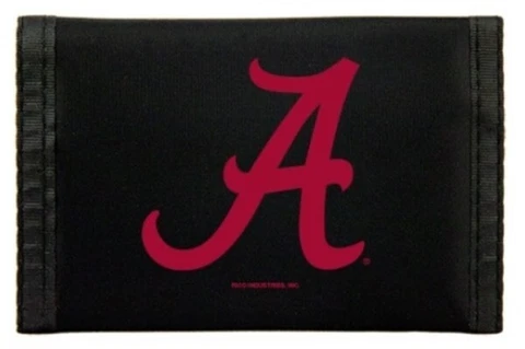 Alabama Crimson Tide Nylon Trifold Wallet Cover