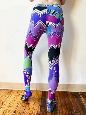 EMILIO PUCCI 1960’s * Psychedelic * Kaleidoscope * Print Stocking Leggings - Image 1 of 4