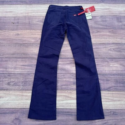 Calça jeans Miss Sixty baixa Tommy reta alargada 27 designer italiano roxo Y2K - Imagem 1 de 4