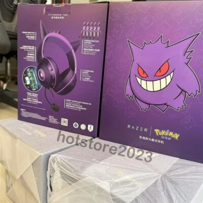 New Razer x Pokémon Gengar Kraken V2 Wired Headset Headphone Limited Edition - Image 1 of 4