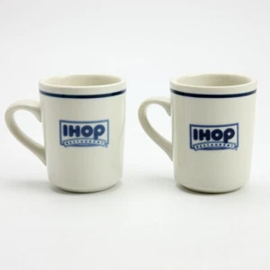 Vintage IHOP Coffee Mugs Pair Oneida & Delco 8oz Restaurant Ware - Imagen 1 de 5