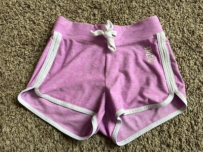 Pantalones Cortos Justice Girls Dolphin Rosa/Púrpura Ligeros Poliéster Logo Talla 6/7 Foto 1 de 4