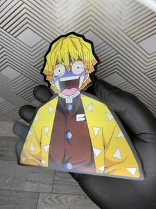 Demon Slayer Zenitsu Agatsuma 3D Lenticular Motion Car Sticker Decal Peeker - Picture 1 of 3