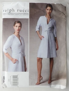 Vogue V1381 sewing pattern Dress Shaped Yoke quilt detail sz 4 to 12 Ralph Rucci - Picture 1 of 3