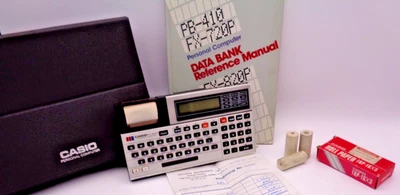 CASIO POCKET COMPUTER FX-820P (+ KOFFER, +RAM CARD, +HANDBUCH,...) ✅ GETESTET - Bild 1 von 4