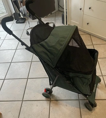 Hundebuggy Tier-Buggy Dunkelgrün Neuwertig Gr. S - Bild 1 von 3