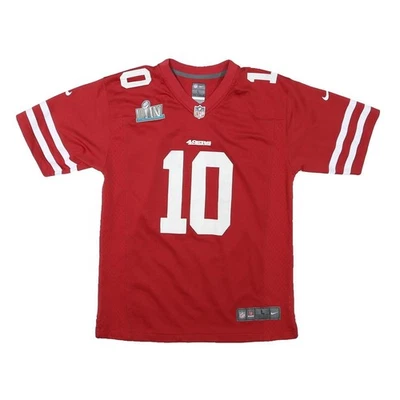 NIKE Mens Red San Francisco 49ers Football Shirt L Short Sleeve V-Neck NFL - Image 1 of 4
