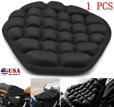 Cojín de alivio de presión de cojín de asiento de motocicleta 3D (EE. UU.) para silla de montar Cruiser Touring  Foto 1 de 4