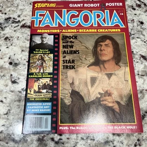1980 FEBRUARY STARLOG FANGORIA MAGAZINE #4 SPOCK STAR TREK W/ROBOT POSTER - Picture 1 of 10