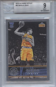 2015-16 Panini Replay Nikola Jokic #55 28/99 Rookie Card (RC) BGS 9 - Bild 1 von 2