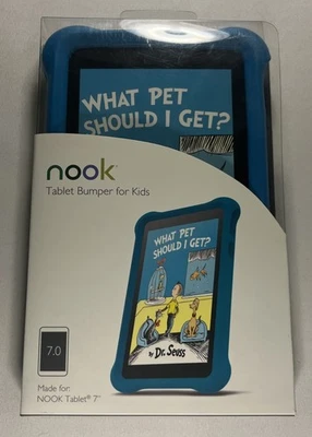 NOOK Tablet 7" Foam Bumper Case for Kids - Scuba Blue New In Box NIB Dr. Seuss - Image 1 of 4