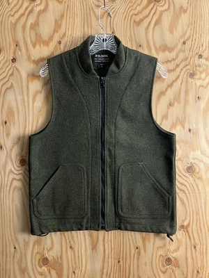 Forro Chaleco Lana Filson - XS- 11010033 HECHO EN EE. UU. Verde Bosque Mackinaw CC 24-oz Foto 1 de 4