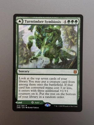 Turntimber Symbiosis Zendikar Rising MYTHIC RARE NM/M Magic The Gathering Land - Image 1 of 2
