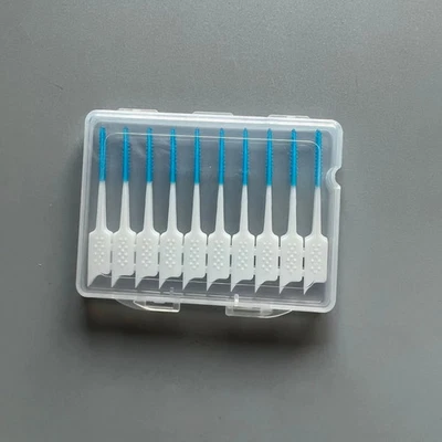 Palillos interdentales dentales - Juego de cuidado bucal cepillo limpio de hilo dental Foto 1 de 4