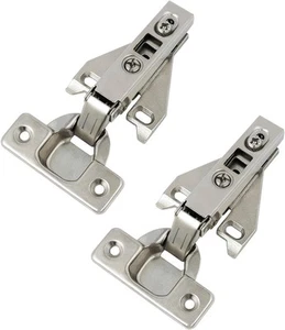 Probrico 1 Pair（2 Pack） Kitchen Cabinet Hinges 1 Pair, &#x200E;Satin Nickel  - Picture 1 of 7