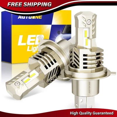 2PCS H4 9003 LED Headlight Bulbs High Low Beam Conversion Kit 6000K White Canbus - Image 1 of 4