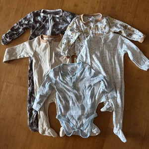 Confezione Abbigliamento Bambino Ragazzo 6-9 Mesi Pigiama Manica Lunga Pezzo Unico - Foto 1 di 6