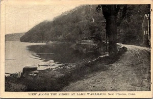 Postal Shore at LAKE WARAMAUG nueva Preston, Connecticut CT c1921 - Imagen 1 de 2