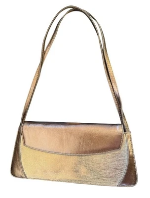 De colección J. Renee Baguette Sobre Cartera Bolso de Hombro Bolso de Mano Dorado Marrón Foto 1 de 4