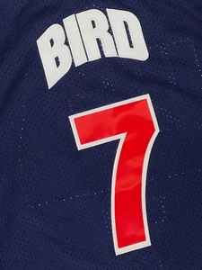 USA LARRY BIRD BASKETBALL Jersey. Basketball Stitched New Size Small - 3XL - Picture 1 of 7
