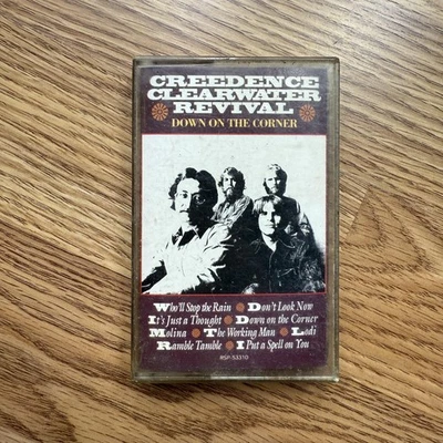 Vintage Creedence Clearwater Revival Cassette Down On The Corner Rollin' On The - Image 1 of 4