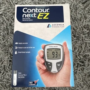 New Sealed Contour Next EZ Blood Glucose Monitoring System w/10 Lancets EXP 6/27 - Picture 1 of 2