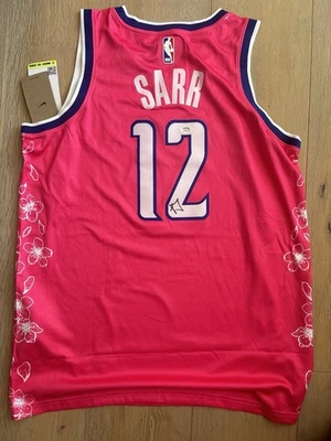 Alex Sarr Signed Washington Wizards Jersey PSA COA Autograph L - Image 1 of 2