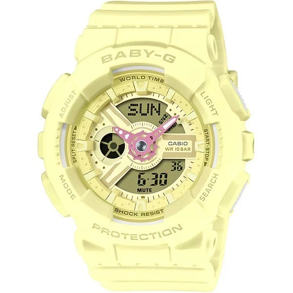 CASIO Baby-G BA-110AH-9AJF BA-110AH-9A BA-110 SERIES Analog & Digital Yellow