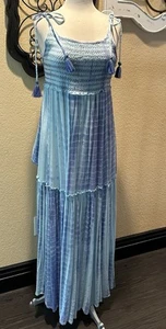 NEW  With Tags Beach Long Dress With Tassels Size Small/Medium Retails For $79 - Picture 1 of 5