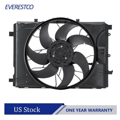 Conjunto de ventilador de refrigeración del radiador para Mercedes-Benz C230 C300 SLK250 E250 E350 E550 Foto 1 de 4