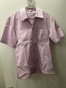 CUTE! Helmut Lang 100% Cotton SMALL Lilac Button Up with Side Ties - Picture 1 of 4