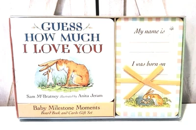 Hallmark 故事书 猜猜我有多爱你 书 婴儿 里程碑 淋浴 礼物 — 第 1/4 张图片