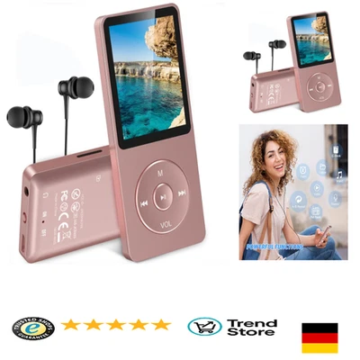 8GB MP3 Player | 70h Wiedergabe | Rosegold Display - Bild 1 von 4
