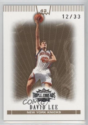 2007-08 Topps Triple Threads 金色 /33 David Lee #42 — 第 1/2 张图片