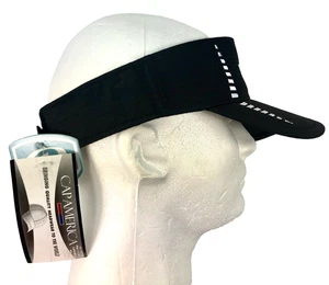 WHEELER CapAmericaGolf Visor Cap Style i7028-Black/White Adjustable New W Tags - Picture 1 of 9