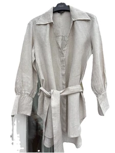 Massimo Dutti 100% Linen Shirt Size Small - Picture 1 of 4