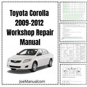 Toyota Corolla 2009-2012 Workshop Repair Manual - Picture 1 of 1