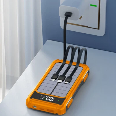 Banco de alimentación de respaldo de 300000 mAh batería externa cargador para teléfonos celulares 4 USB Foto 1 de 4