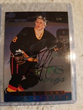 Dan Cleary autograph hockey card LW#42 OHL, 1997 Belleville OHL, guaranteed 