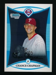Bowman Chrome Prospects 2008 #BCP21 Chance Chapman Philadelphia Phillies - Imagen 1 de 2