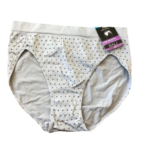 Bali One Smooth U All-Over Smoothing High-Cut Brief,Gray,M/6 - Image 1 of 1