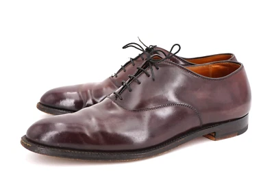 $862 | ALDEN 11.5 A BALMORAL PLAIN TOE OXFORD COLOR 8 SHELL CORDOVAN ABERDEEN - Image 1 of 4