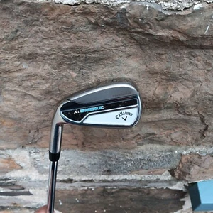 LH Callaway Ai Smoke Paradym 7 Iron ELEVATE MPH 95 Stiff Steel Shaft - MINT! - Picture 1 of 6